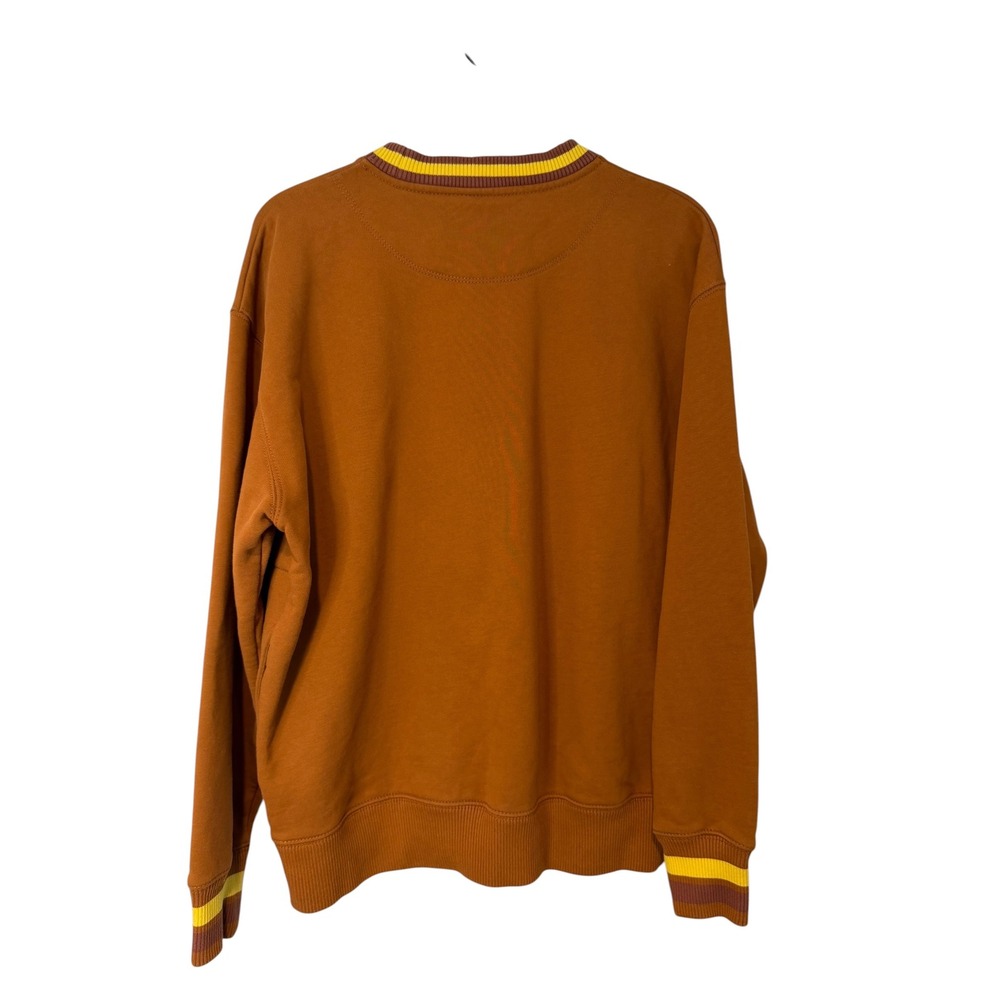Coach FW22 Forever Caramel Logo Crewneck Sweatshirt Mens XS Brown CD209 - Picture 8 of 9